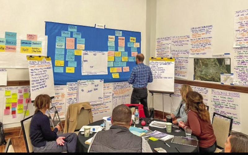 Action plan in process. Photo credit Anne Chase
