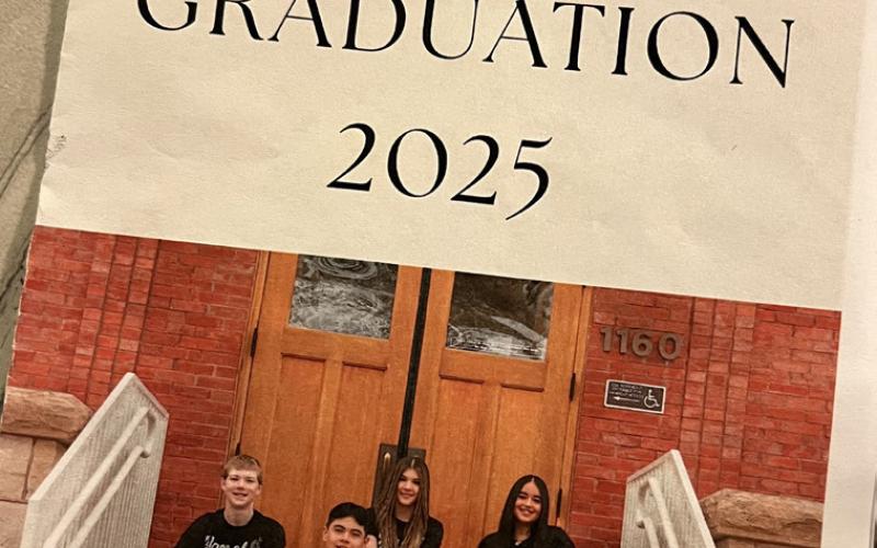 Cover of the Silverton High School Graduation Ceremony pamphlet.