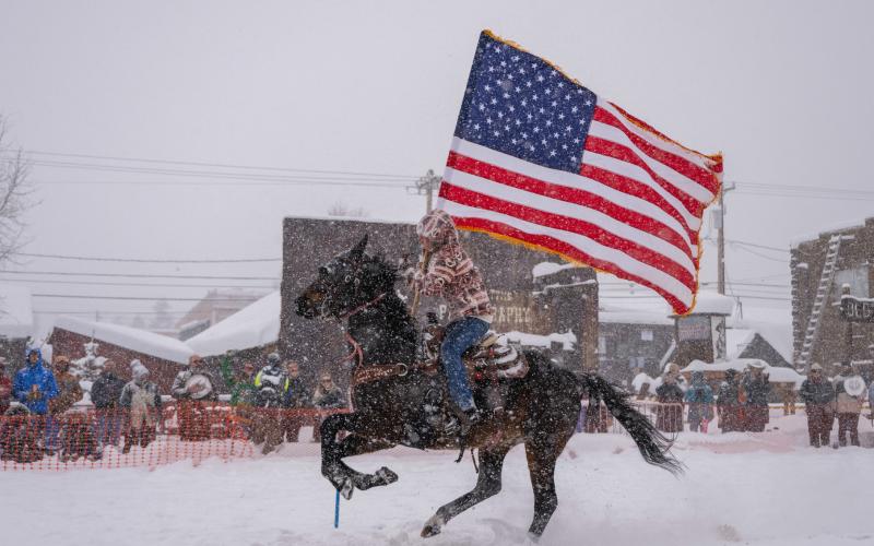 Fresh powder arrived on Saturday adding another level of obstacles for the organizers and particpants. Photo Credit Wesley Berg
