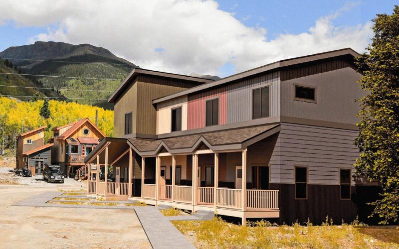 Breaking Ground and a Special Delivery – The Anvil Townhomes Arrive in Silverton