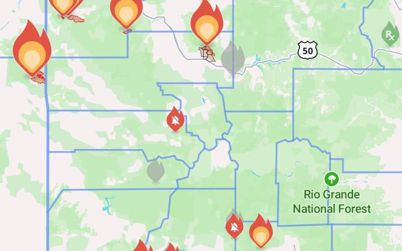 Smartphone app Watch Duty shows wildfires around the country with updates. This is Tuesday July 14 and SJC is center.
