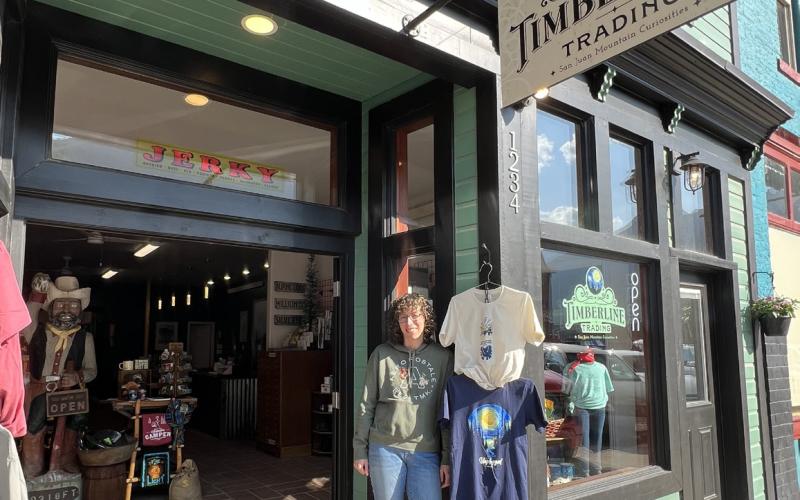 Gina Rosato the co-owner of Timberline Trading located at 1234 Greene Street. Photo credit DeAnne Gallegos