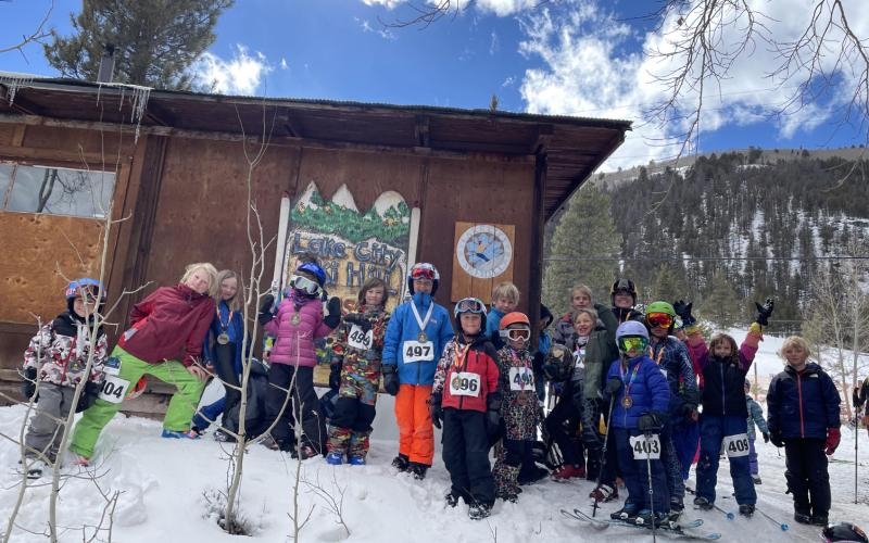 The Silverton Ski Team headed to the Lake City Ski Hill for a weekend of skiing racing. Photo Credit Dayna Kranker