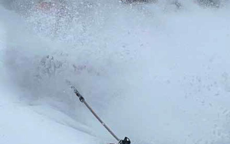 Marc Kloster getting what skiers call a face shot. Photo courtesy of Silverton Mountain