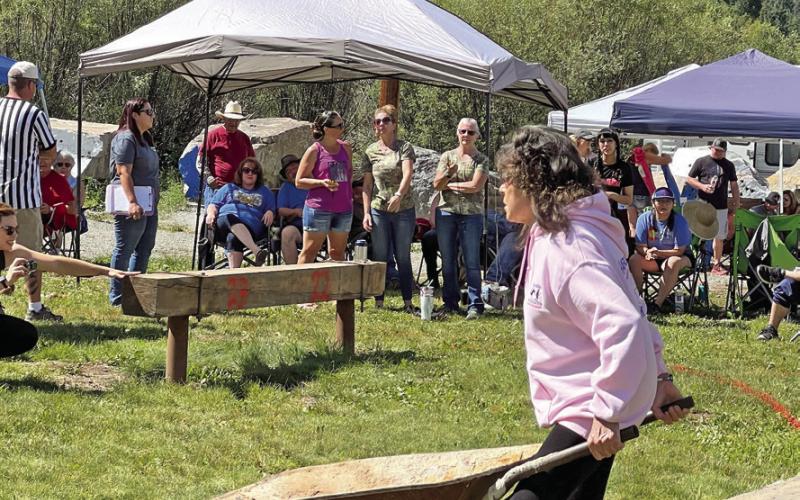 Judy Kuhlman doing to Wheel barrel race Photo Credit - Visit Silverton