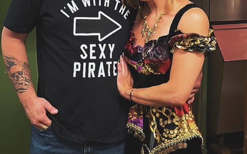Colin and Shiloh from the Alpine Tavern during their Pirate Party this past weekend photo by Alpine Tavern