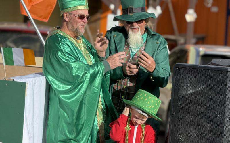 Dr. David Brown &amp; Danny Castle were both dressed to impress as parade marshals photo by DeAnne Gallegos