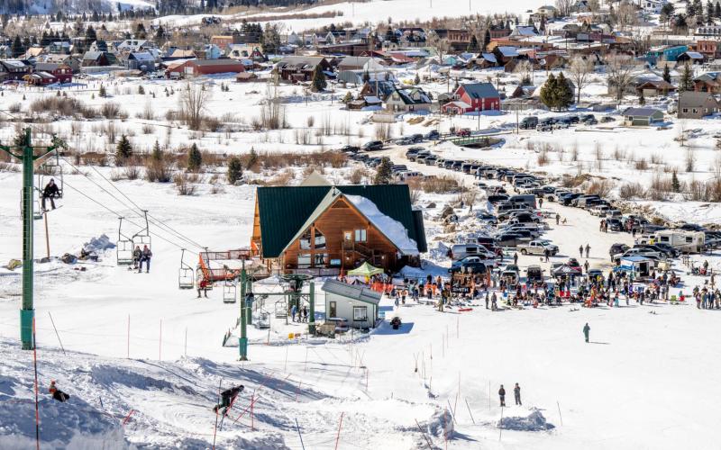 Kendall supported a lot of community gatherings this season. This photo was taken during the Silverton Banked Slolam in February. Photo Credit Cory Smith