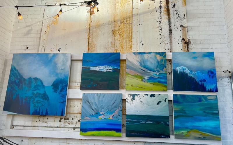 The Silverton Powerhouse displays a large exhibit by longtime local artist Judy Graham Photo credit DeAnne Gallegos