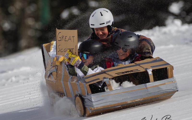 Back to the Future at the Cardboard Derby. Photo credit Wesley Berg
