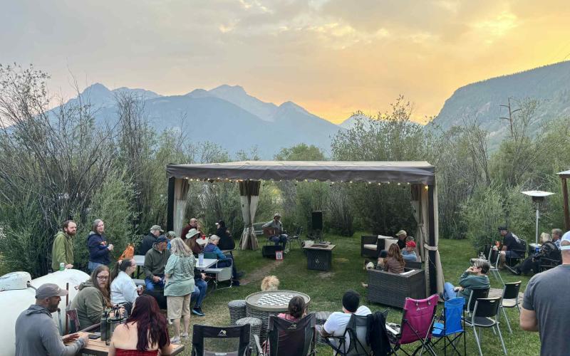 Silverton Lakes Campground hosts another camper party with games and live music during the summer season. Photo by Brenna Stevens