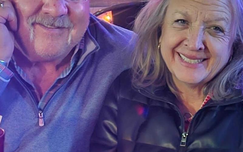 George and Anna Riley celebrating the New Year photo by Alpine Tavern