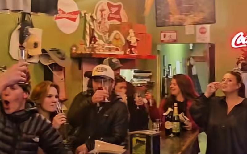 The Alpine Tavern threw a New Year’s Eve party packed full of locals photo by Shiloh Sams