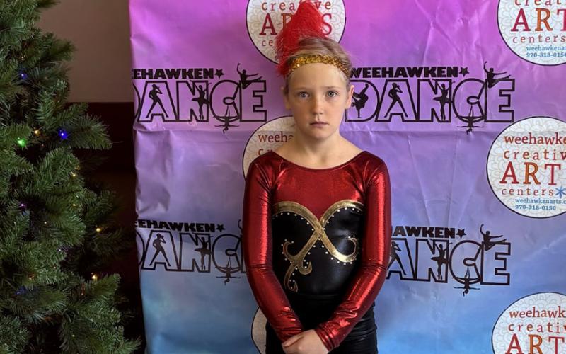 Photo by Anne Izard Alida Mead in costume for Weehawken’s Polar Express