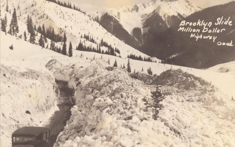 San Juan County Historical Society photo The Million Dollar Highway in April 1932.