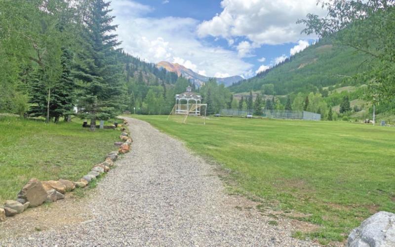 Rock path in Memorial Park Photo Credit - Silverton Standard