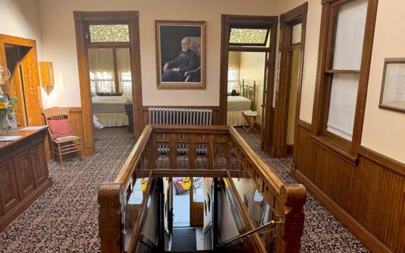 Inside Teller house.