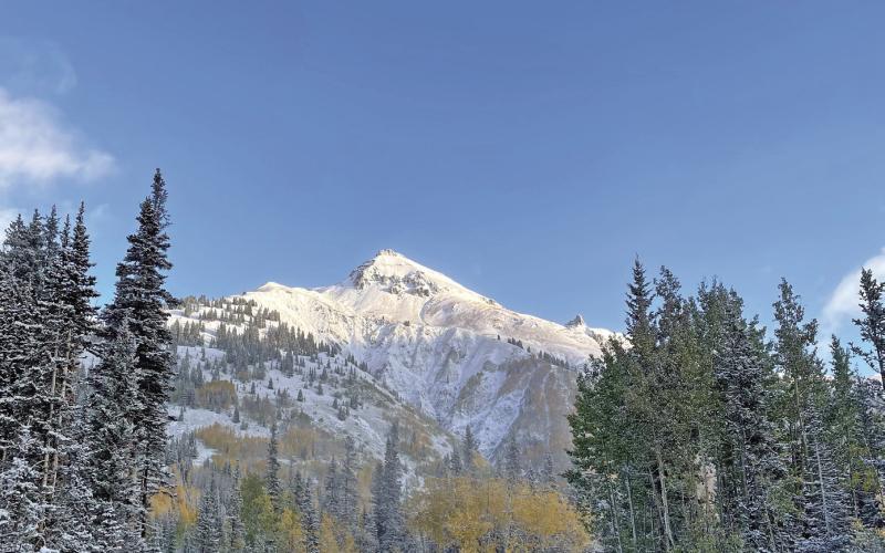 Snow on the pass. Photo credit Janice Sanders