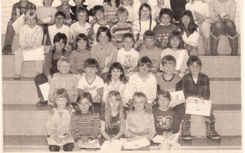 Start them while they are young. Young skiers were awarded for their efforts in the spring of 1986. Photo: From the March 6, 1986 Edition of the Silverton Standard