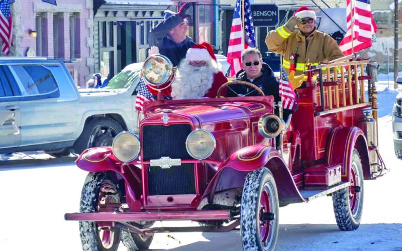 SVFD brings Santa to town every year on Christmas Eve. Photo credit Ray Dileo