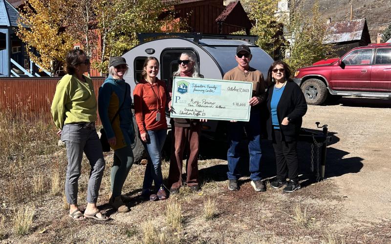The winners of the raffle in 2023 local Roy and Jeanette Perino took the payout as opposed to the tear drop camper. Photo credit DeAnne Gallegos
