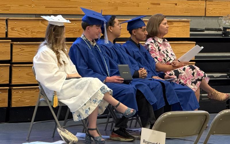 The four Silverton High School graduates at the ceremony photo by DeAnne Gallegos