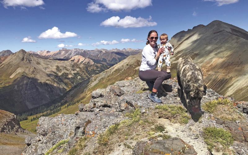 The first infant ascent of Sultan with Hannah and Wilde Kurzweil. Photo credit Hannah Kurzweil