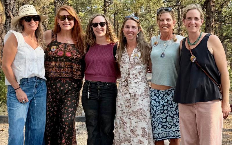 Megan Kimmel’s memorial brought lots of current and former Silverton ladies together. L-R; Steph, Casey, Katey, Chrissy, Melissa, and Anne photo by Jordan McChesney