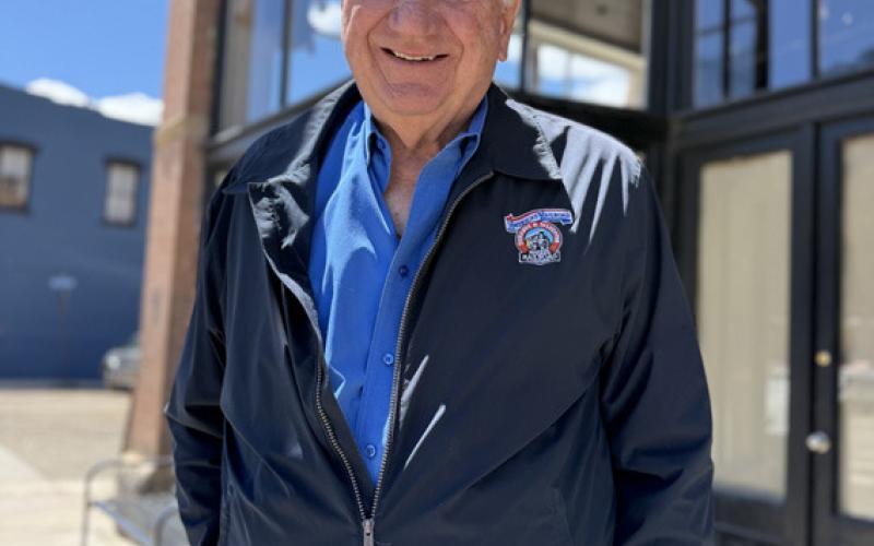 DSNGRR owner Al Harper had his annual first train day luncheon at Handlebars and was all smiles photo by DeAnne Gallegos
