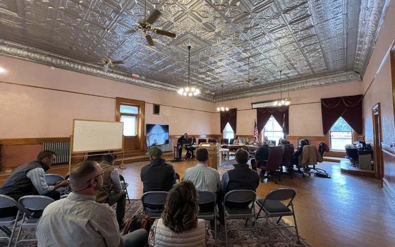 The Town of Silverton Board of Trustees and the San Juan County Commissioners held a joint work session Monday night. Photo credit DeAnne Gallegos