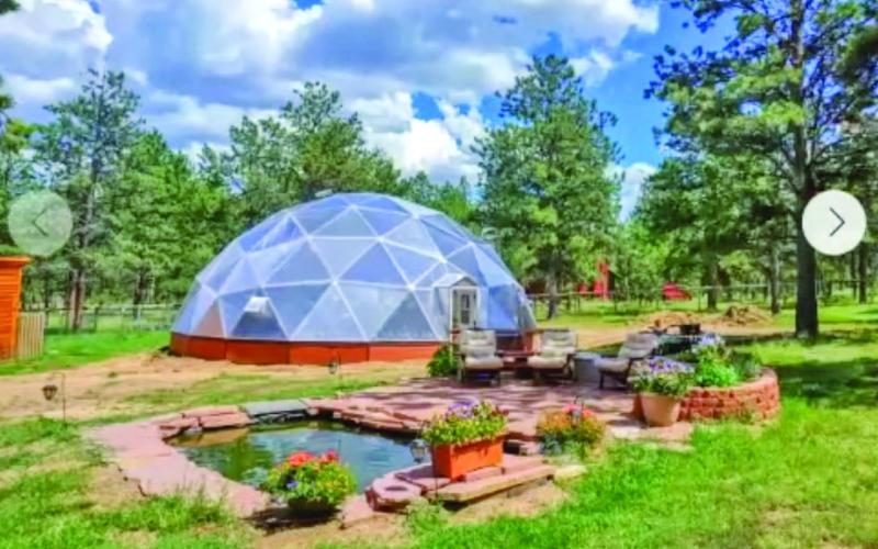 A photo of a grow dome Photo credit TOS presentation