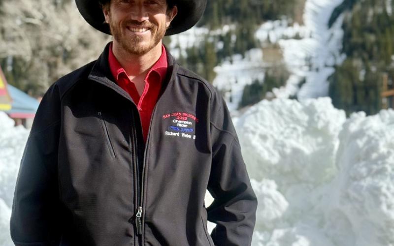 Richard Weber is one of the top pro competitors in the entire skijor circut photo by DeAnne Gallegos