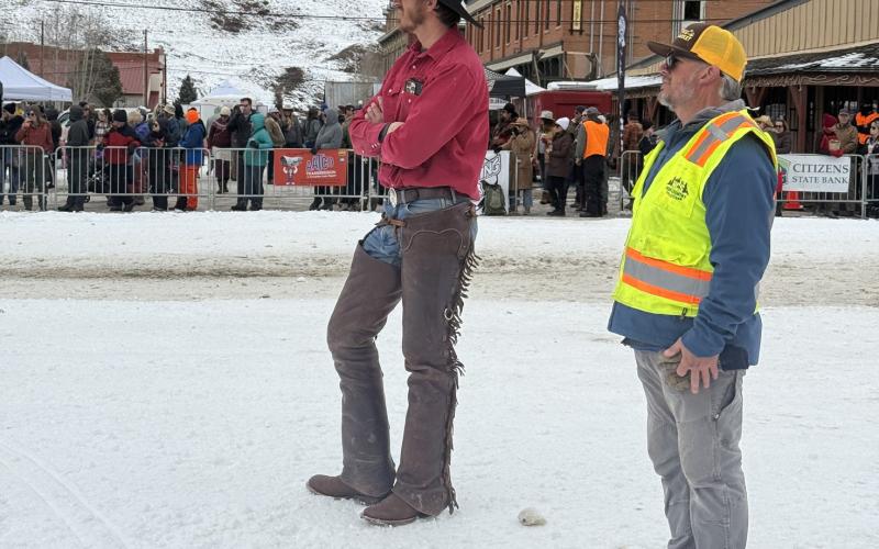 photo by DeAnne Gallegos Richard Weber waits after his run to see how the next competitor who was his friend did