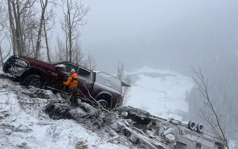 The driver of this truck was very lucky. Photo credit Silverton Medical Rescue