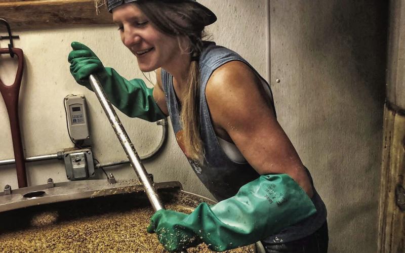 Casey Lashley, co-owner of Avalanche Brewing Company, was one of the small group of Colorado Women Brewers. Photo credit Avalanche Brewing Company