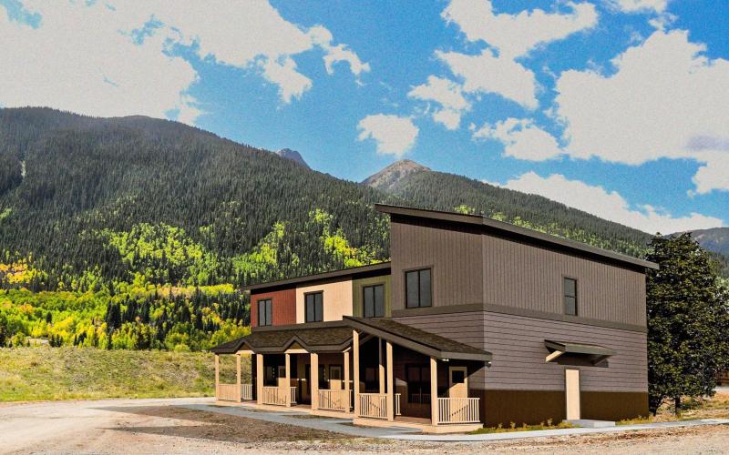 Conceptual drawing of Anvil Townhomes