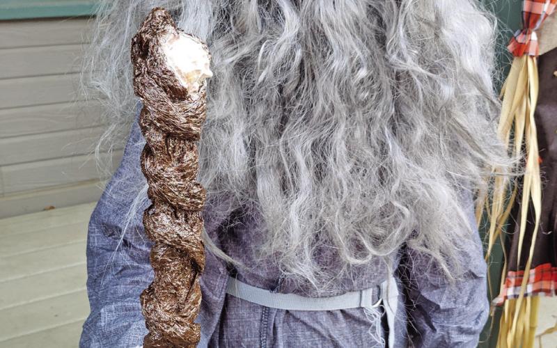 Sophie Christensen is ready to cast Halloween spells. Photo credit Dayna Kranker