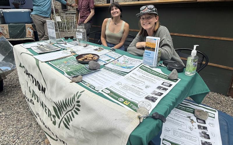 EcoAction Partners had an information table at last week’s Farmers Market to discuss the new Green Grants available for locals through the Town of Silverton’s Team Gold project. Photo credit DeAnne Gallegos