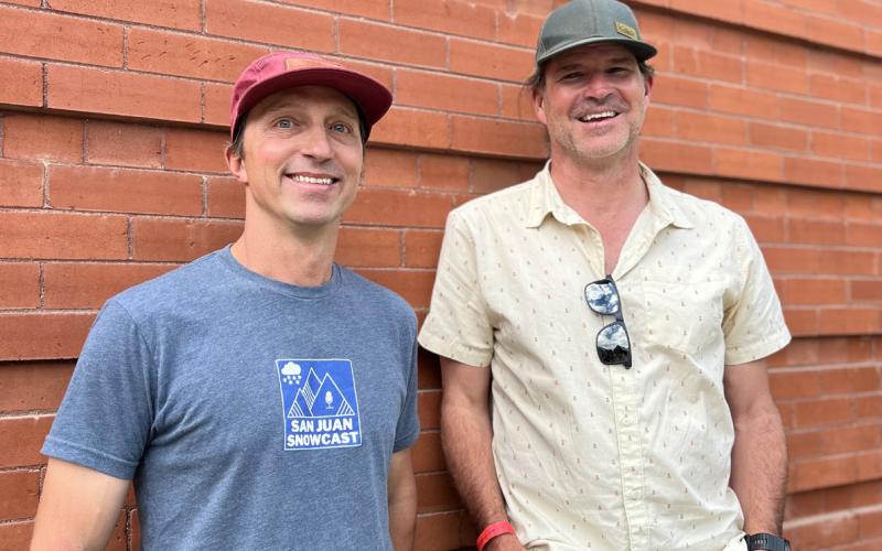Billy Grimes and Anthony Culpepper, the day before the Hardrock 100 Endurance Race began. Photo credit DeAnne Gallegos