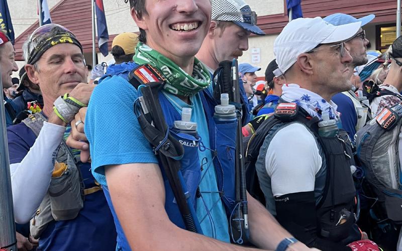 Jeff Rome at the starting line. Photo credit Scott Fetchenhier