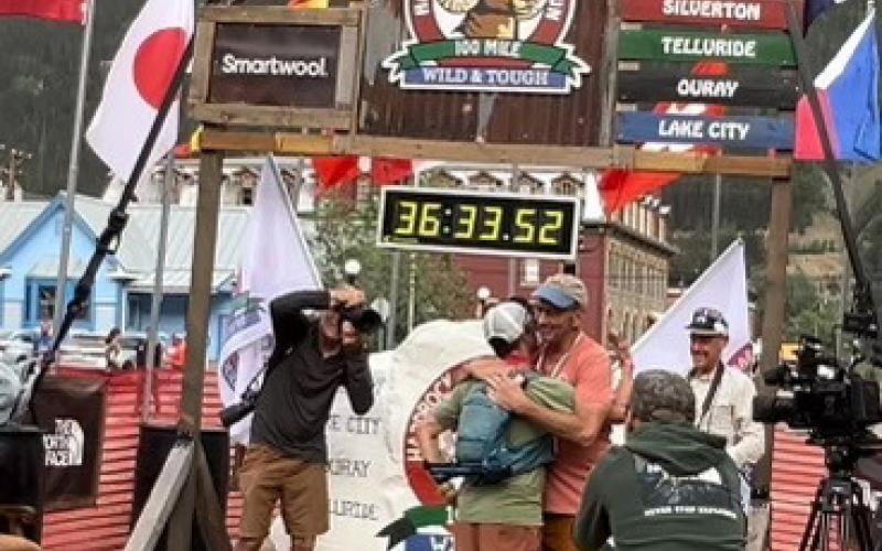 Billy Grimes at the finish! Photo credit DeAnne Gallegos