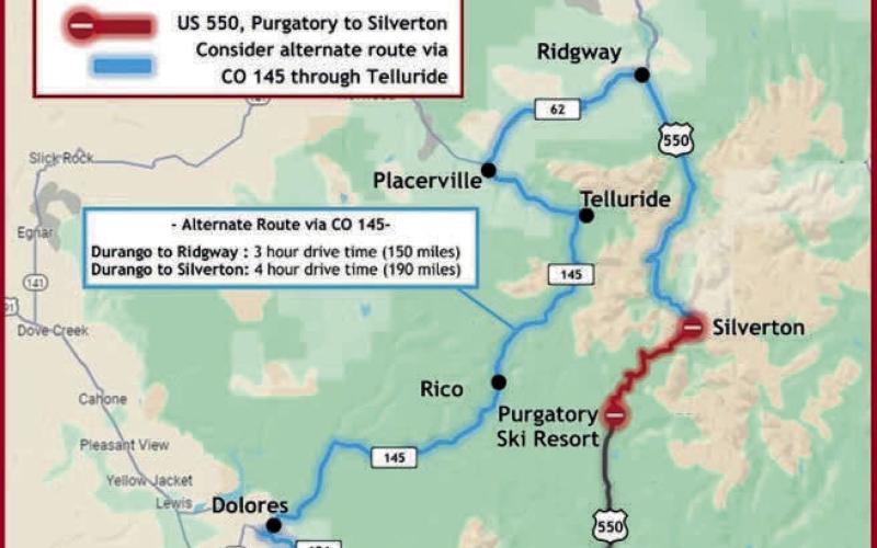 Iron Horse closure map.