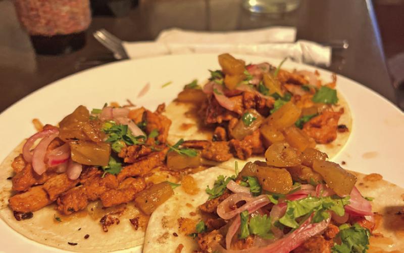 Al pastor tacos from El Bandito. Photo credit DeAnne Gallegos