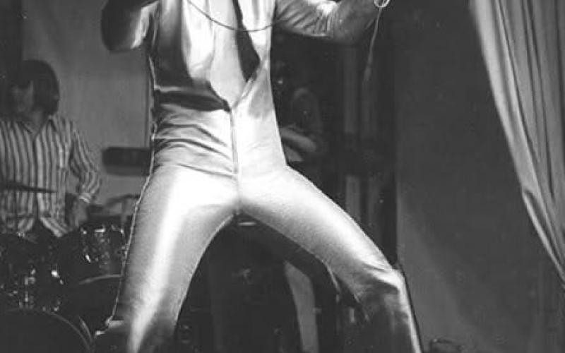 Mike Geryak back in the day doing his Elvis Show in the infamouse outfit. Photo date unknown