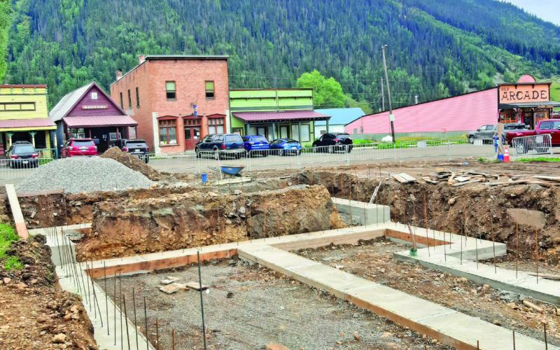 Footers were poured this week for the new Columbine Park restroom, informational center, garage, and offices. The completion date is slated for July 4, 2023. Photo Credit Town of Silverton