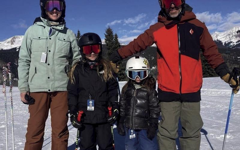 Kim, Griff, Talon and Cliff Pinto. Photo by Kim Medved