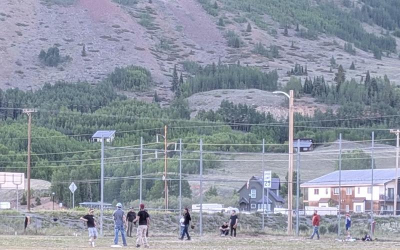 Silverton’s baseball field is being used every week by locals photo by Dayna Kranker