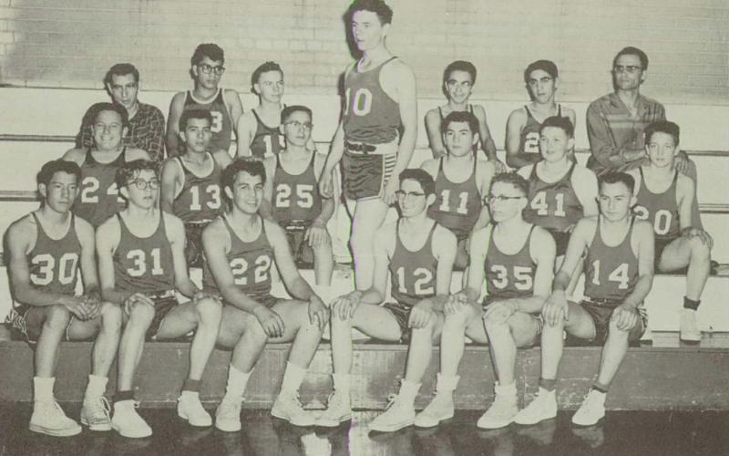 Silverton High School Basketball Team 1959 Jake Gallegos is player #11