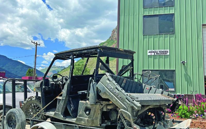The OHV involved in the accident. Photo credit DeAnne Gallegos
