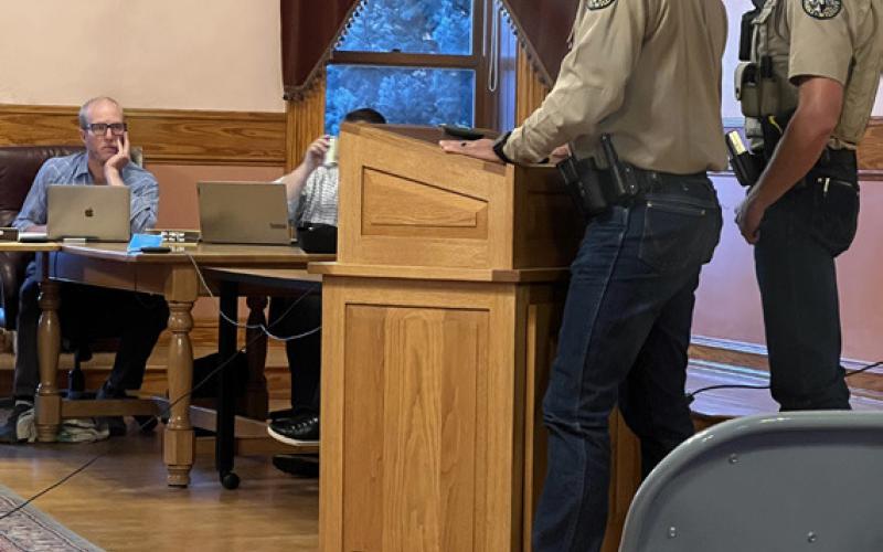 CPW agents meet with the Town of Silverton Trustees. Photo credit DeAnne Gallegos